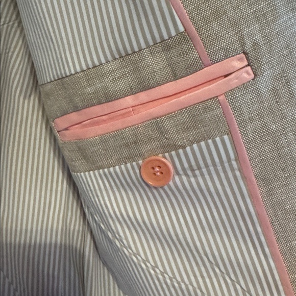 J Crew Beige Linen Campbell Blazer / Jacket - Picture 9 of 13